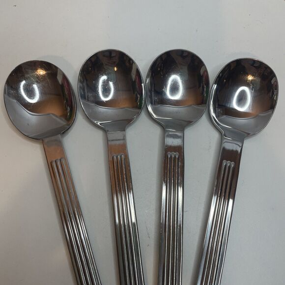 4 REED & BARTON *Hilton Head*  FLATWARE SILVERWARE Dinner Spoons - Picture 2 of 7